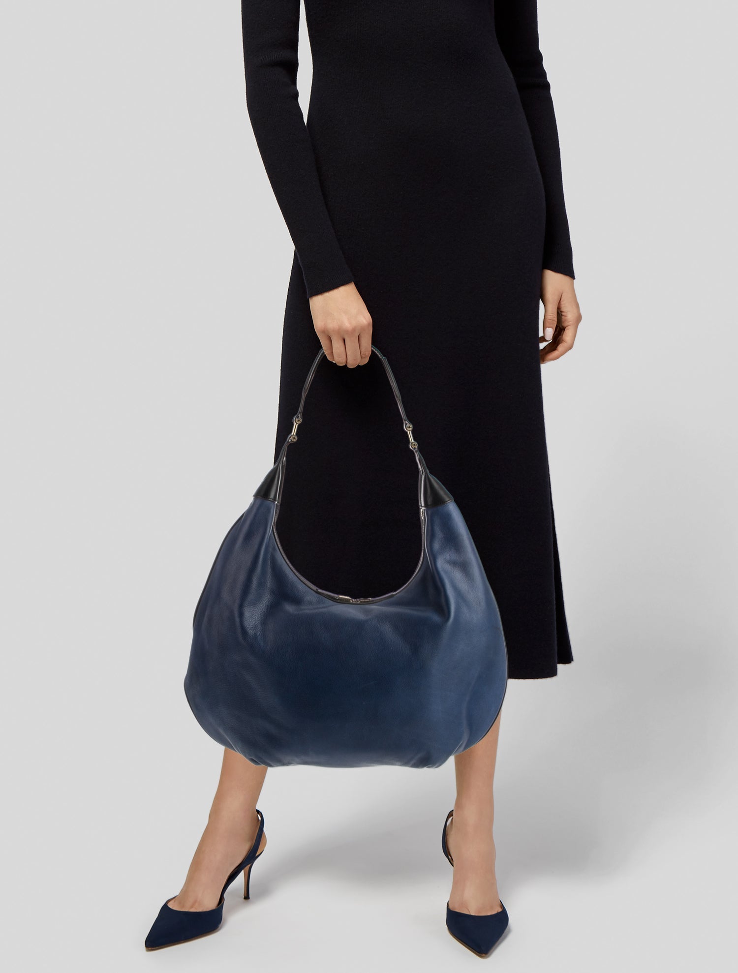 India Hicks Leather Shoulder Bag